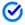 The image shows a graphic icon consisting of a blue checkmark inside a blue circle-1